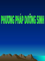 PHƯƠNG PHÁP DƯỠNG SINH (lâm SÀNG y học cổ TRUYỀN) (chữ biến dạng do slide dùng font VNI times, tải về xem bình thường)