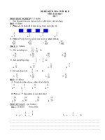 Đề thi toán lớp 4 học kì 2 năm 2019 có đáp án
