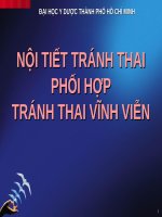 NỘI TIẾT TRÁNH THAI PHỐI hợp TRÁNH THAI VĨNH VIỄN (sản PHỤ KHOA) 