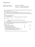 Download Đề thi HK I Vật lý khối 11