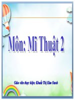 Mĩ thuật 2 - Chủ đề: Con vật quen thuộc