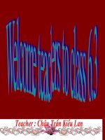 Tiếng Anh 6 – Unit 5 A3,4 - Website Trường THCS Phan Bội Châu - Đại Lộc - Quảng Nam