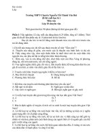 Download Đề thi cuối HKI môn văn - THPT chuyên Nguyễn Tất Thành