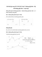 Tải Giải Toán lớp 2 trang 103, 104: Đường gấp khúc - Độ dài đường gấp khúc - Luyện tập - Giải bài tập Toán lớp 2