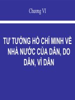 TƯ TƯỞNG hồ CHÍ MINH về NHÀ nước của dân, DO dân, vì dân (tư TƯỞNG HCM) (chữ biến dạng do slide dùng font VNI times, tải về xem bình thường)