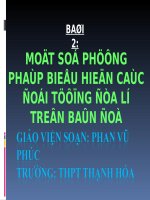 slide bài giảng địa lí 10 tiết 02 một số phương pháp biểu hiện các đối tượng địa lý trên bản đồ 