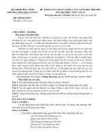 Đề thi KSCL môn Ngữ văn 12 năm 2020-2021 có đáp án - Trường THPT Quế Võ 1 (Lần 1)