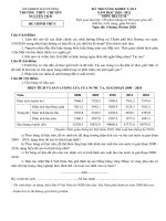 Đề thi năng khiếu môn Địa lí 10 năm 2020-2021 có đáp án - Trường THPT chuyên Nguyễn Trãi (Lần 1)