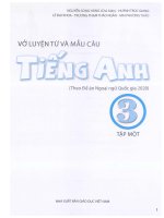 vở luyện từ và mẫu câu tiếng anh lớp 3 tập 1