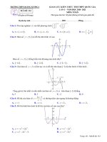 Đề thi giao lưu kiến thức thi THPT Quốc gia môn Toán năm 2020-2021 - Trường THPT Quảng Xương 1 (Lần 1)