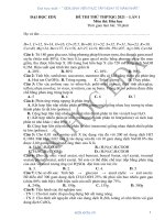 Đề thi thử THPT Quốc gia năm 2021 môn Hóa học có đáp án - Trường Đại học EDX (Lần 1)