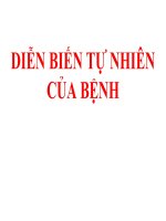 DIỄN BIẾN tự NHIÊN của BỆNH (DỊCH tễ) (chữ biến dạng do slide dùng font VNI times, tải về xem bình thường)