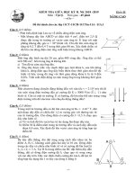 Đề thi giữa học kì 2 môn Vật lí 11 năm 2018-2019 có đáp án - Trường THPT Gia Định (Khối nâng cao)