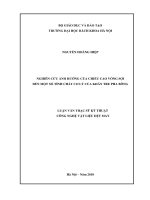 Nghiên cứu ảnh hưởng của chiều cao vòng sợi đến một số tính chất cơ lý của khăn tre pha bông 