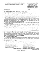 Đề thi học kì 2 môn Ngữ văn 10 năm 2019-2020 có đáp án - Trường THPT Nguyễn Thị Minh Khai