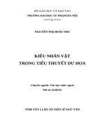 Kiểu nhân vật trong tiểu thuyết dư hoa TT 