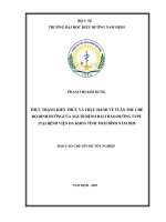 thực trạng kiến thức, thực hành về tuân thủ chế độ dinh dưỡng của người bệnh đái tháo đường type 2 tại bệnh viện đa khoa tỉnh thái bình năm 2020 