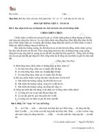 PHIẾU BÀI TẬP CUỐI TUẦN TIẾNG VIỆT VÀ TOÁN TUẦN 21