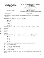Đề thi chọn HSG môn Tin học lớp 11 năm 2018-2019 – Sở GD&ĐT Bắc Giang (Phần lý thuyết)