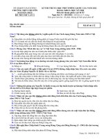 Đề thi thử tốt nghiệp THPT năm 2021 môn Lịch sử có đáp án - Trường THPT chuyên Nguyễn Trãi (Lần 1)