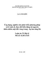 Ứng dụng mô hình tang Luping Olofnilsson để khảo sát sự khuếch tán CI trong bê tông và nghiên cứu ảnh hưởng của phụ gia đến quá trình này