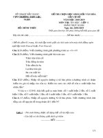 Đề thi chọn HSG môn Tin học lớp 11 năm 2018-2019 – Sở GD&ĐT Bắc Giang (Phần thực hành)