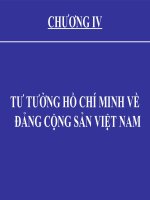 TƯ TƯỞNG hồ CHÍ MINH về ĐẢNG CỘNG sản VIỆT NAM (tư TƯỞNG HCM) (chữ biến dạng do slide dùng font VNI times, tải về xem bình thường)
