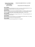 Đề thi năng khiếu môn Lịch sử 11 năm 2020-2021 có đáp án - Trường THPT chuyên Nguyễn Trãi (Lần 2)