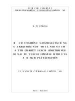 Bước đầu nghiên cứu đánh giá tác động của khai thác và đổ thải lấn biển tại mỏ sắt Thạch Khê tới các hệ sinh thái ven biển đề xuất các giải pháp giảm thiểu và sử dụng hợp lý tài nguyên