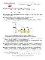 Đề thi giữa học kì 2 môn Hóa học 10 năm 2018-2019 - Trường THPT Gia Định (Khối nâng cao)