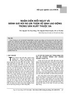 Nhận diện mối nguy và đánh giá rủi ro an toàn vệ sinh lao động trong sản xuất thuộc da