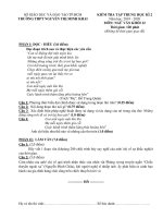 Đề thi học kì 2 môn Ngữ văn 12 năm 2019-2020 có đáp án - Trường THPT Nguyễn Thị Minh Khai