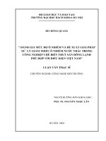 Đánh giá mức độ ô nhiễm và đề xuất giải pháp xử lý giảm thiểu ô nhiễm nước thải trong công nghiệp chế biến thuỷ sản đông lạnh phù hợp với điều kiện Việt Nam