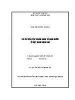 Tái cơ cấu tập đoàn kinh tế nhà nước ở Việt Nam hiện nay