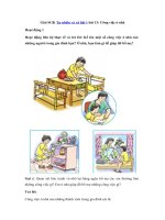 Tải Giải SGK Tự nhiên và xã hội 1 bài 13: Công việc ở nhà - Soạn Tự nhiên và xã hội lớp 1