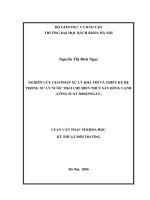 Nghiên cứu giải pháp xử lý khả thi và thiết kế hệ thống xử lý nước thải chế biến thuỷ sản đông lạnh công suất 300m3 ngày
