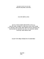 luận văn thạc sĩ quản lý hoạt động bồi dưỡng năng lực chuyên môn, nghiệp vụ cho giáo viên công nghệ các trường trung học phổ thông huyện thường tín thành phố hà nội 