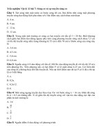 Tải Câu hỏi trắc nghiệm Vật lý 12 bài 7 - Sóng cơ và sự truyền sóng cơ