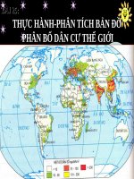 slide bài giảng địa lí 10 tiết 28 phân tích bản đồ phân bố dân cư thế giới 