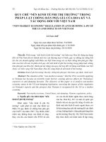 Quy chế “nền kinh tế phi thị trường” trong pháp luật chống bán phá giá của Hoa Kỳ và tác động đối với Việt Nam