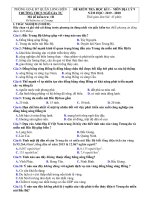 Đề thi học kì 1 môn địa lí lớp 9 trường THCS Ngô Gia Tự, phòng GD&ĐT Long Biên, Hà Nội 2019-2020 - Mã đề 1B - Học Toàn Tập