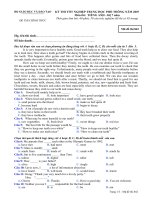Đề thi tốt nghiệp THPT Quốc Gia môn Tiếng Anh hệ 7 năm 2006-2007 lần 1 mã đề 842 - Học Toàn Tập