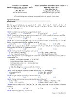 Đề thi KSCL lớp 10 Hóa học Nguyễn Viết Xuân, Vĩnh Phúc 2019 lần 3 - Mã đề 304 - Học Toàn Tập