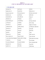 Bài tập tiếng anh 11 Unit 12 The ASIAN Games có đáp án