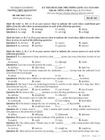 Đề thi thử THPT Quốc gia năm 2020 môn Anh trường THPT Ngô Quyền, Thành Phố Hải Phòng lần 1 mã đề 242 - Học Toàn Tập