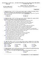 Đề thi vào 10 tiếng anh Đắk Lắk 2018-2019 mã đề 330 - Học Toàn Tập