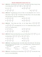 Bài tập phương trình đường thẳng nâng cao