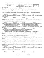 Bộ đề kiểm tra 1 tiết lớp 12 năm 2019-2020 môn Vật lý
