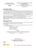 Đề khảo sát chất lượng đầu năm lần 1 môn Ngữ văn lớp 10 năm học 2018-2019 – Trường THPT Nguyễn Viết Xuân (Đề chẵn)