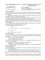 Đề thi HSG Hóa học lớp 9 cấp huyện Năm Căn, Cà Mau 2014-2015 - Học Toàn Tập